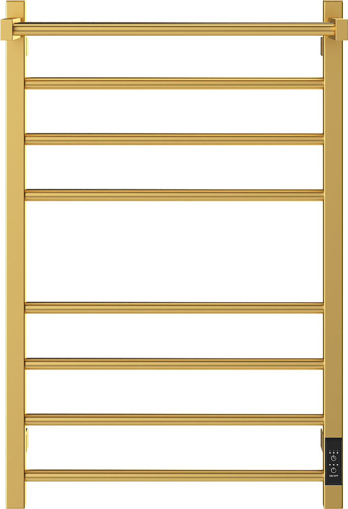 Полотенцесушитель электрический Ewrika Пенелопа L2 80х50, золото матовое, с полкой