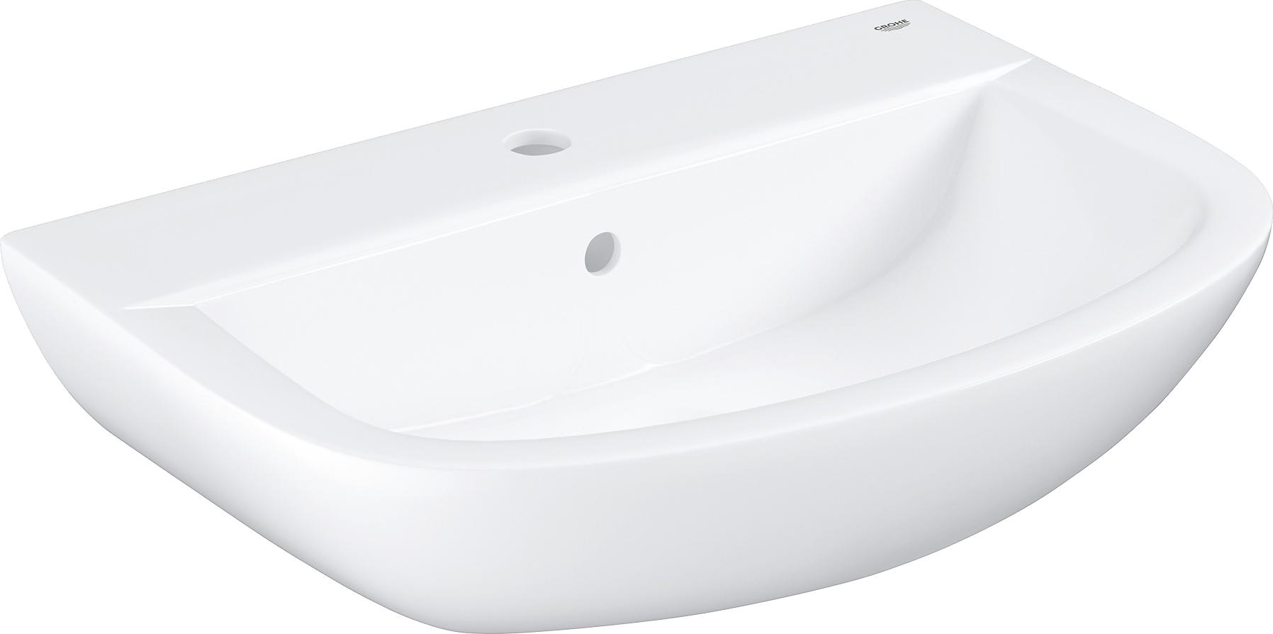 Раковина с пьедесталом Grohe Bau Ceramic 39421000 60.9x44.2 см