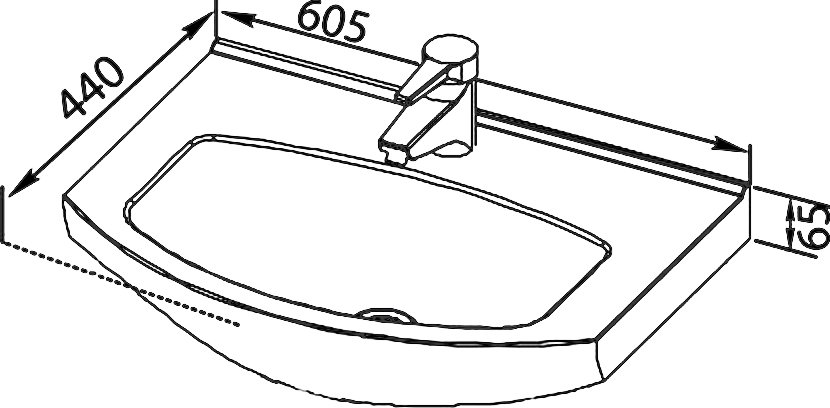 Раковина Corozo Элеганс 60 SD-00000383, белый