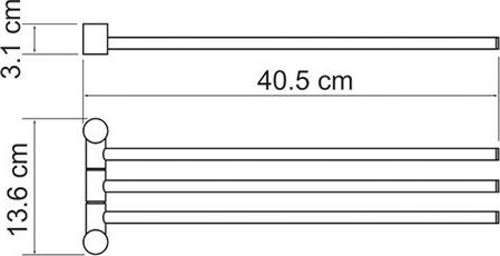 Держатель полотенец Wasserkraft 1033