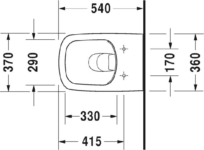 Подвесной унитаз Duravit DuraStyle 2551090000 rimless, белый