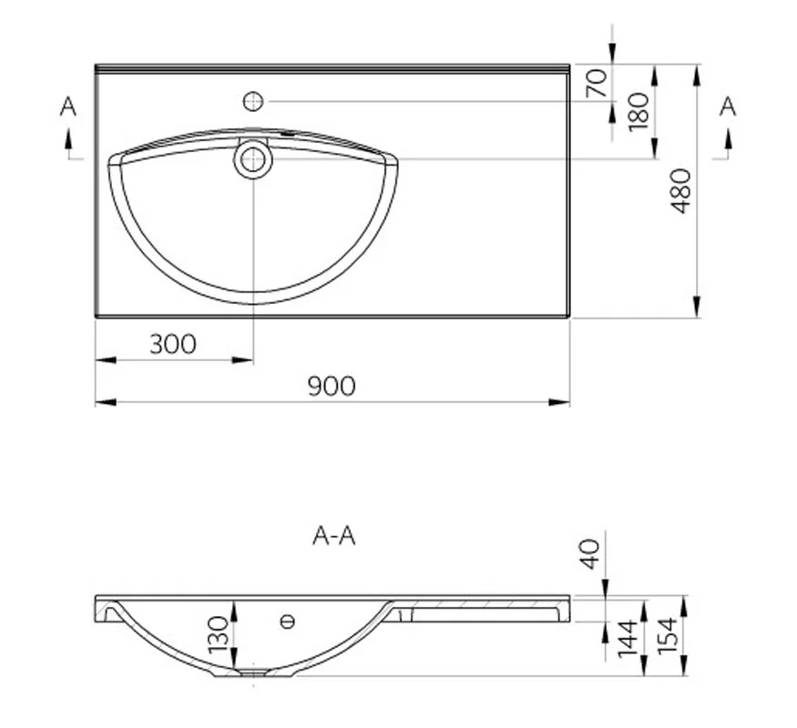 Раковина Marmite Disa 601031093103 белый