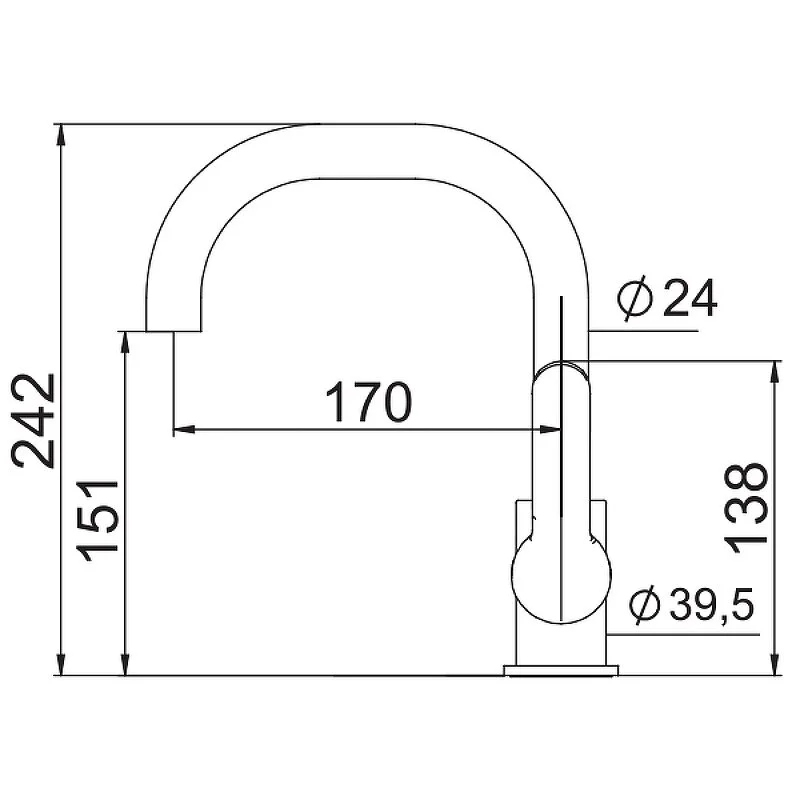 Смеситель для раковины Laparet Legna N4013302LPT хром