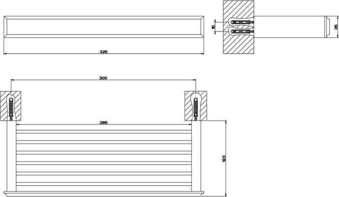 Полка 30 см Gessi Eleganza 46547#706, черный металлик