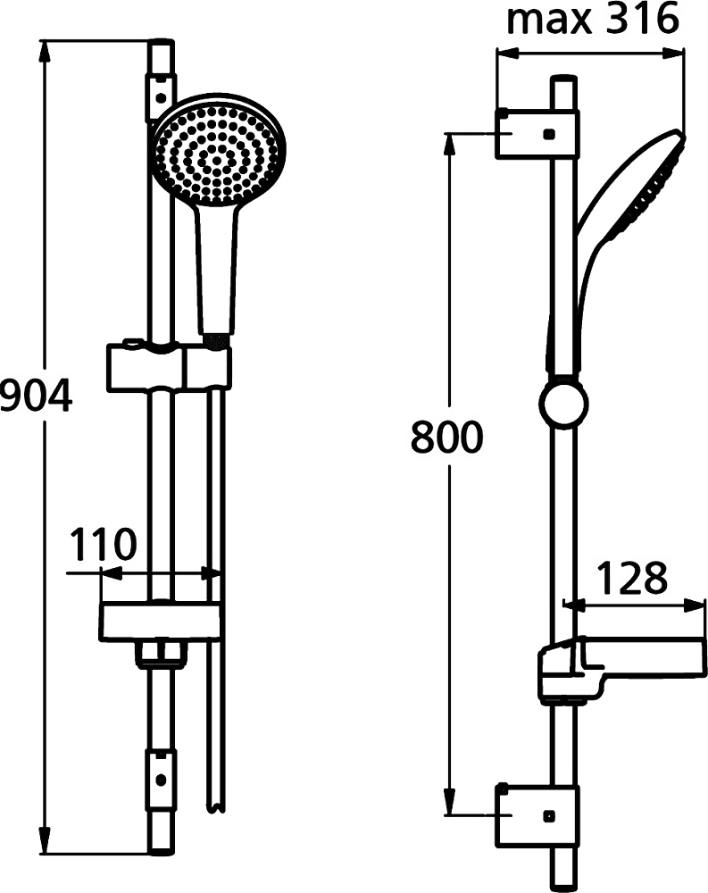 Душевой гарнитур Ideal Standard IdealRain B9424AA