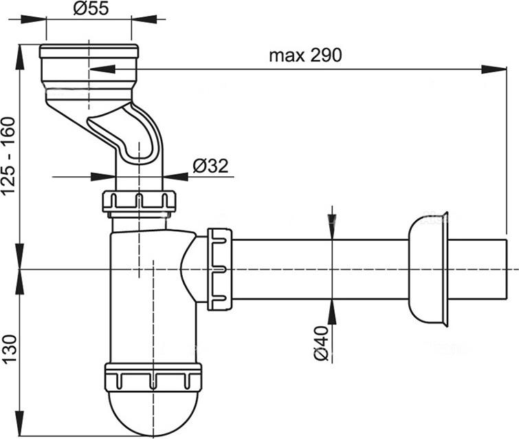 Комплект Писсуар IFO Frisk RS020150000 подвесной + Смывное устройство для писсуаров Ideal Standard B7120AA автоматическое + Сифон для писсуара AlcaPl