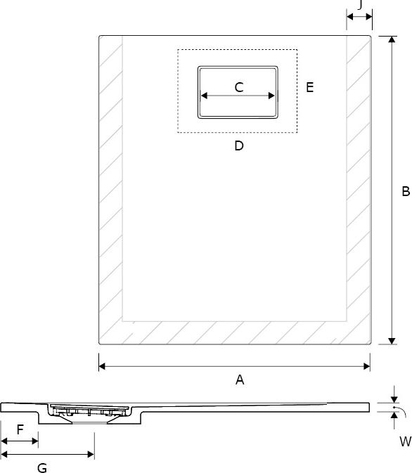 Поддон для душа Excellent Lavano Slim 100x90см BREX.1103.100.090.WHN