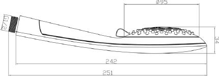 Душевая лейка Lemark LM0815C White