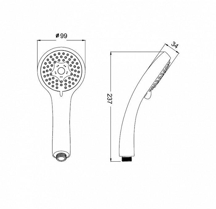 Душ ручной Iddis Optima Home A11631 хром