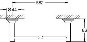 Полотенцедержатель Grohe Essentials Authentic 40653001