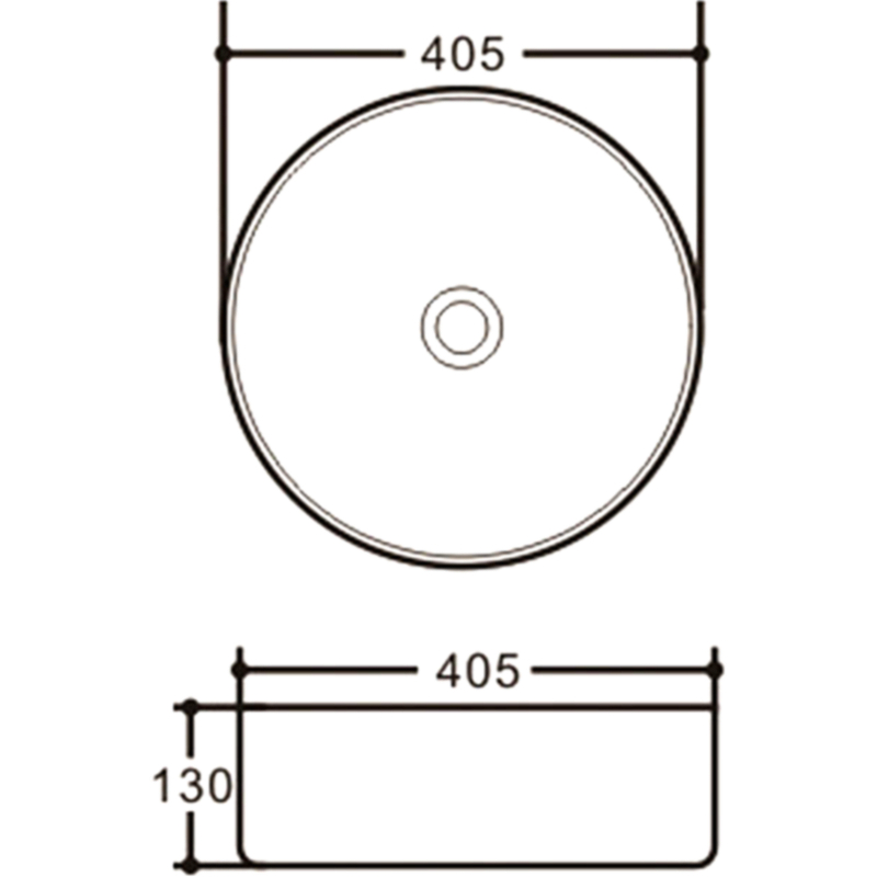 Раковина Vincea VBS-316MB 40.5 см, черный матовый