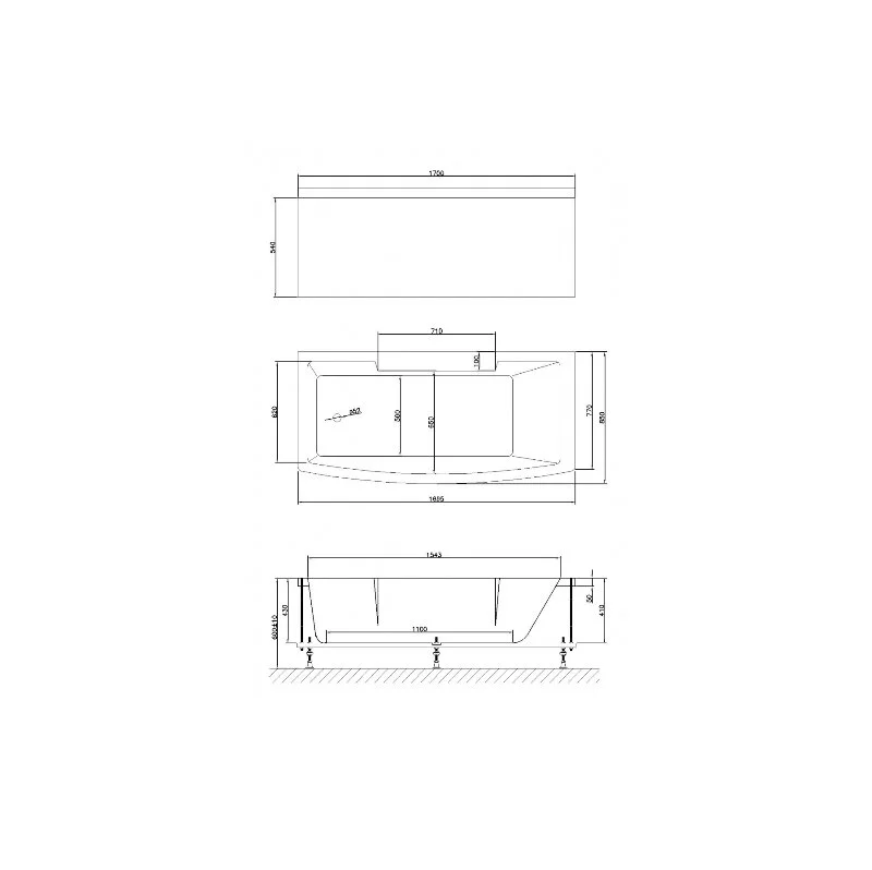 Акриловая ванна Royal Bath Fato RB326100 белый