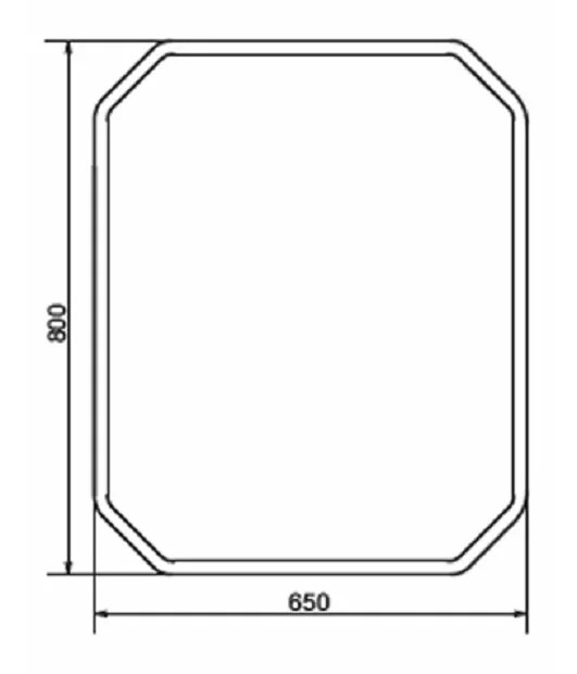 Зеркало Comforty Колеус 00-00005259 белый