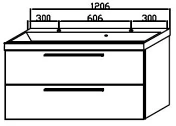 Тумба под раковину Kolpa-San Jolie OUJ 120 WH/WH белый