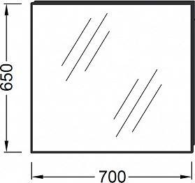 Зеркало 70х65 Jacob Delafon Odeon Up EB1082-NF 70 см