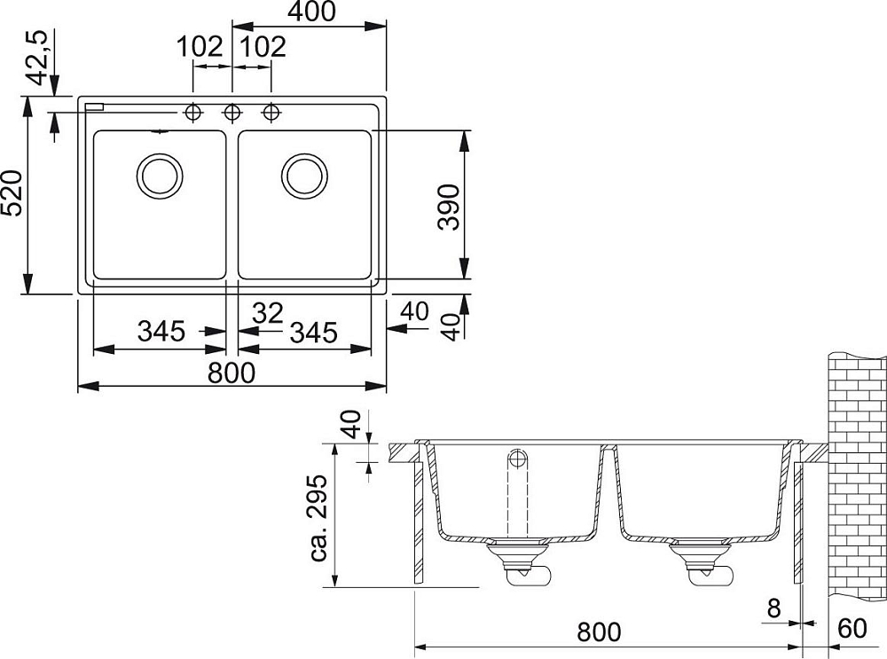 Кухонная мойка Franke Basis BFG 620 шоколад