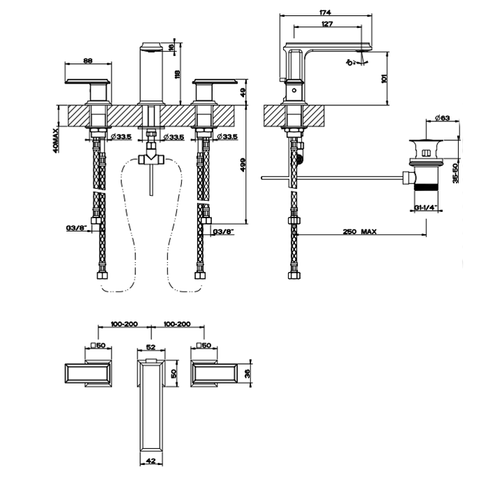 Смеситель для раковины Gessi Eleganza 46012#031, хром