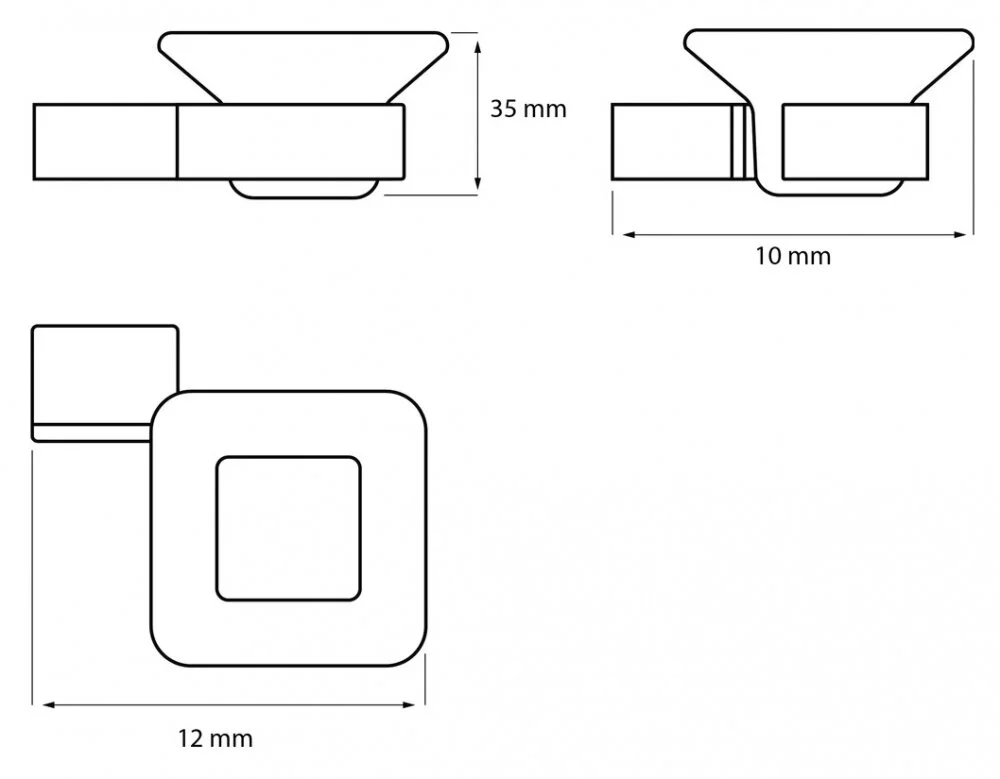 Мыльница Decor Banyo SS 304 SS304 005 хром