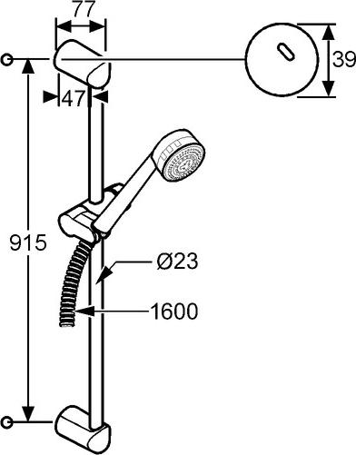 Душевой гарнитур Kludi Zenta 6085091-00, белый