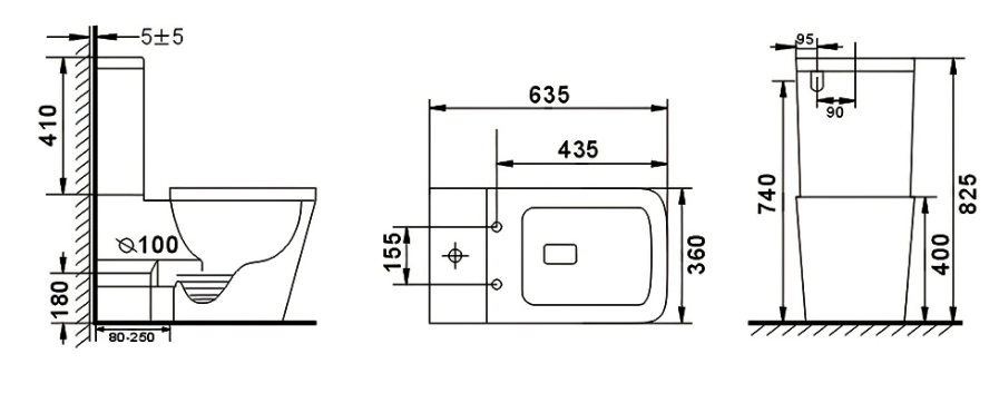 Унитаз напольный beWash Kraft BKBWR005635 белый глянец,с сиденьем микролифт