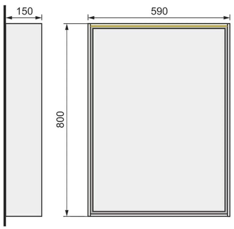 Зеркало Raval Frame Fra.02.60/DT коричневый