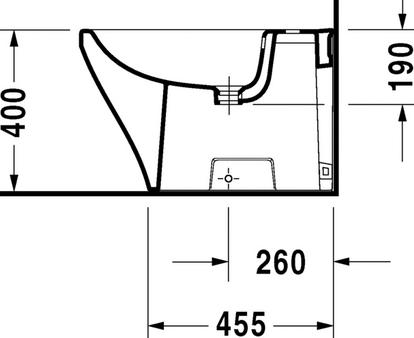 Напольное биде Duravit DuraStyle 228310