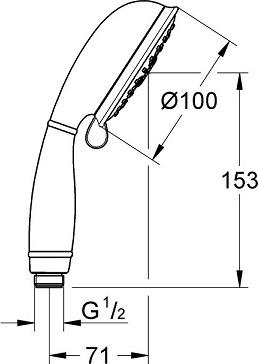 Ручной душ Grohe New Tempesta Rustic 26085001