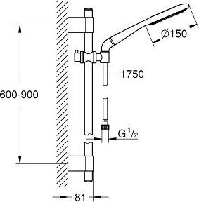 Душевой гарнитур Grohe Rainshower Icon 27402001