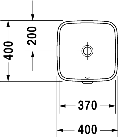 Раковина встраиваемая Duravit DuraStyle 40 см 0373370000