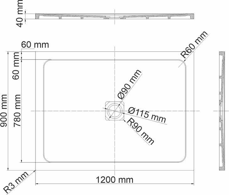 Душевой поддон WasserKRAFT Dinkel 58T07 120x90 см, белый глянец