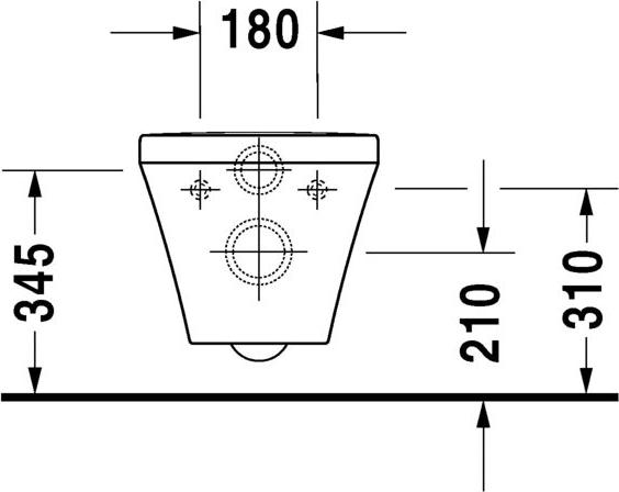 Подвесной унитаз Duravit DuraStyle 45510900A1 безободковый с крышкой-сиденьем soft close