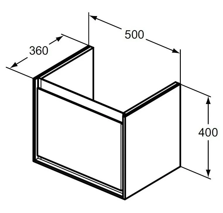 Тумба под раковину Ideal Standard Connect Air E0817B2 белый