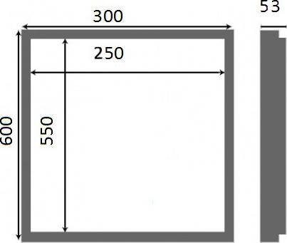 Настенный люк Люкер AL-KR 60х30