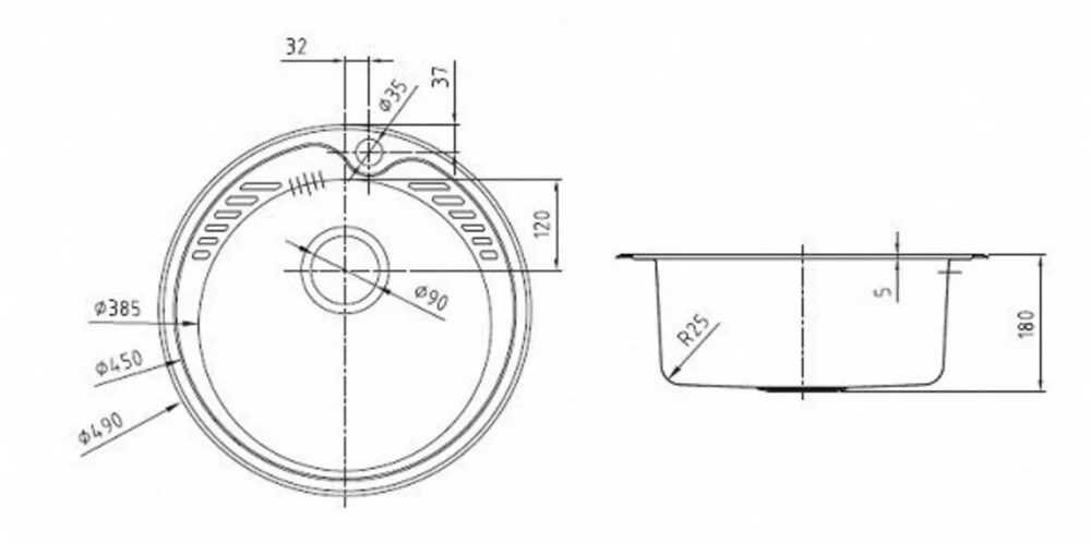 Кухонная мойка Iddis Suno S SUN50S0i77K/011UPSOi84 серый