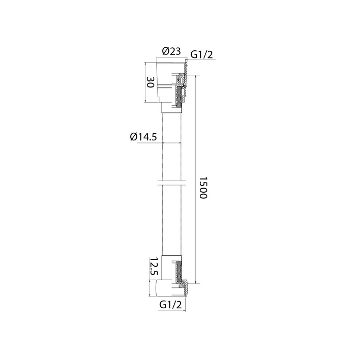 Душевой шланг Iddis Optima Home 04P15BCi19 хром матовый