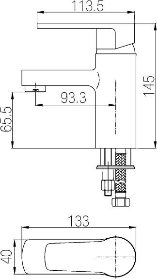 Смеситель Paulmark Wolfsburg Wo311005 для раковины