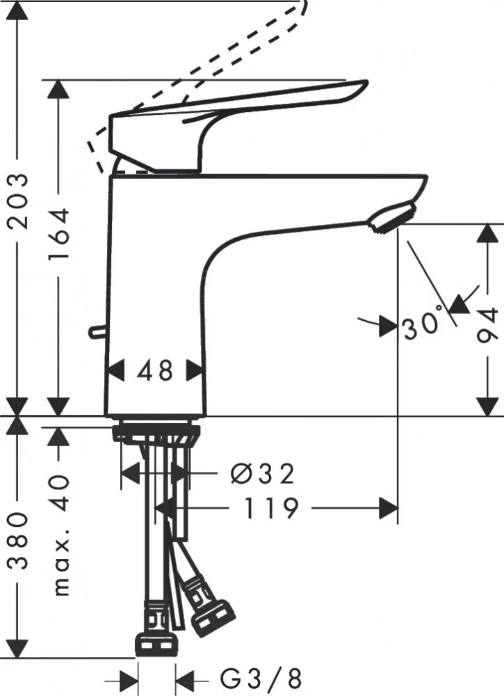 Смеситель для ванны с душем Hansgrohe Logis E 71178000/71415000/26532400 хром