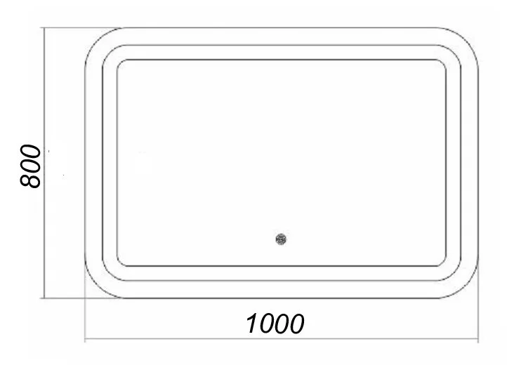 Зеркало Loranto Стиль CS00058607 белый