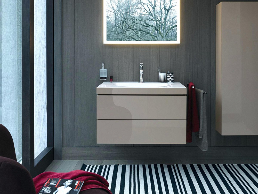 Тумба с раковиной 100 см Duravit L-Cube LC6928O1111 кашемир