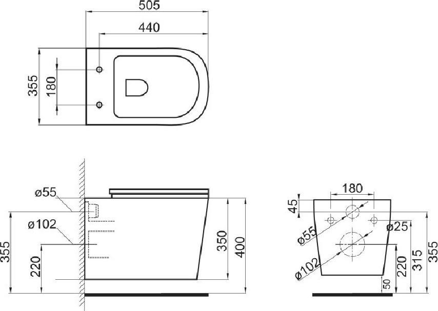 Подвесной унитаз BelBagno Veneto BB132CH