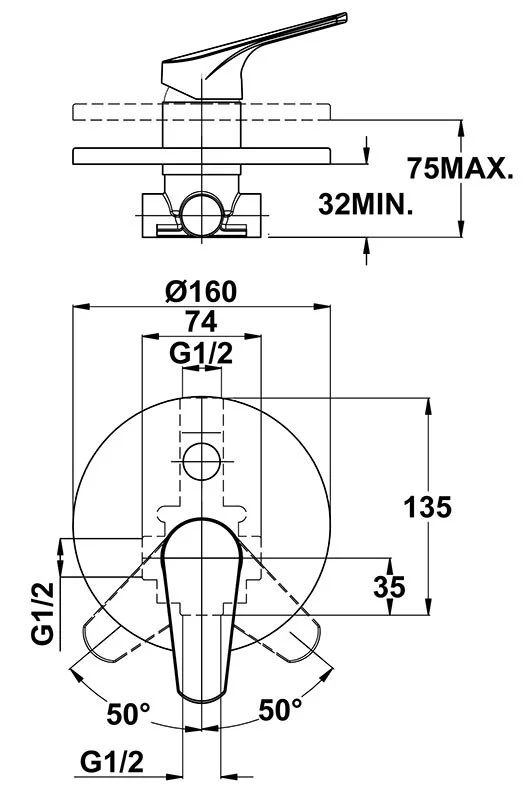 Смеситель для ванны с душем Teka Alcudia 461716200 хром