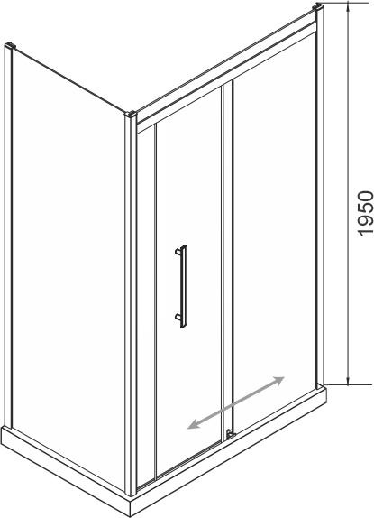 Душевой уголок Edelform Nobile EF-6050T 120x80 см