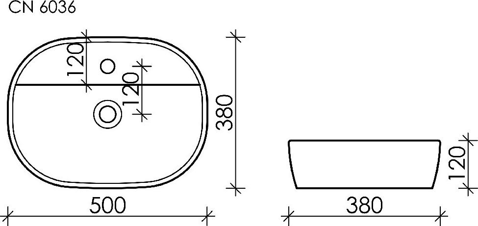 Раковина Ceramica Nova Element 50 CN6036, белый