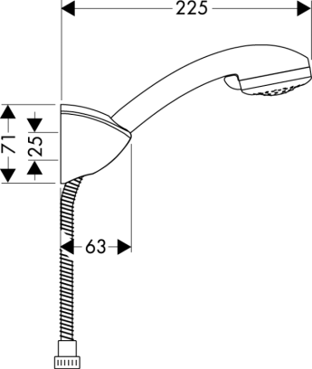 Душевой комплект Hansgrohe Croma 27534000