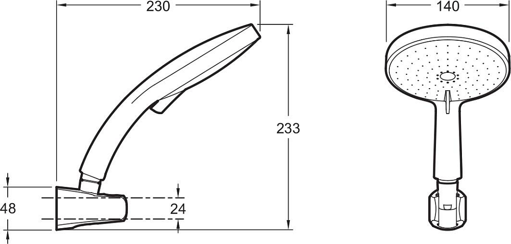 Душевой гарнитур Jacob Delafon Citrus E12979-CP