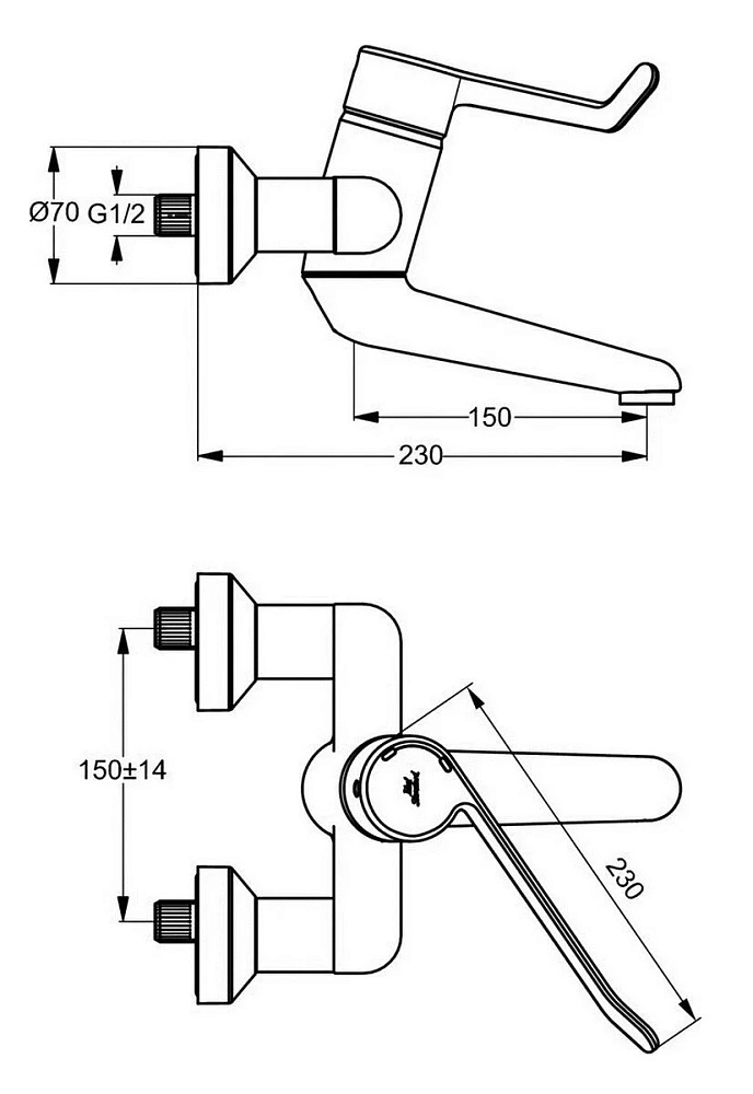 Смеситель для раковины Ideal Standard Ceraplus B8223AA хром