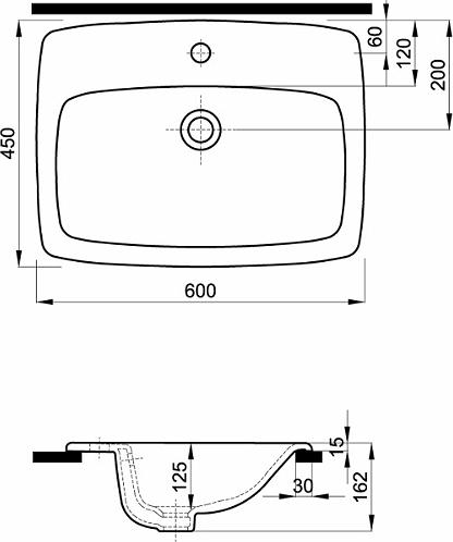 Раковина 60 см Kolo Nova Pro M31861000