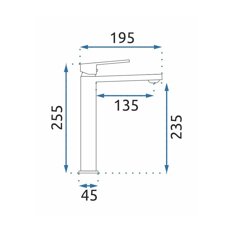 Смеситель для раковины Rea Luppo REA-B9637 черный