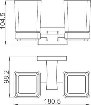 Стаканы для ванной Gappo G0708-6