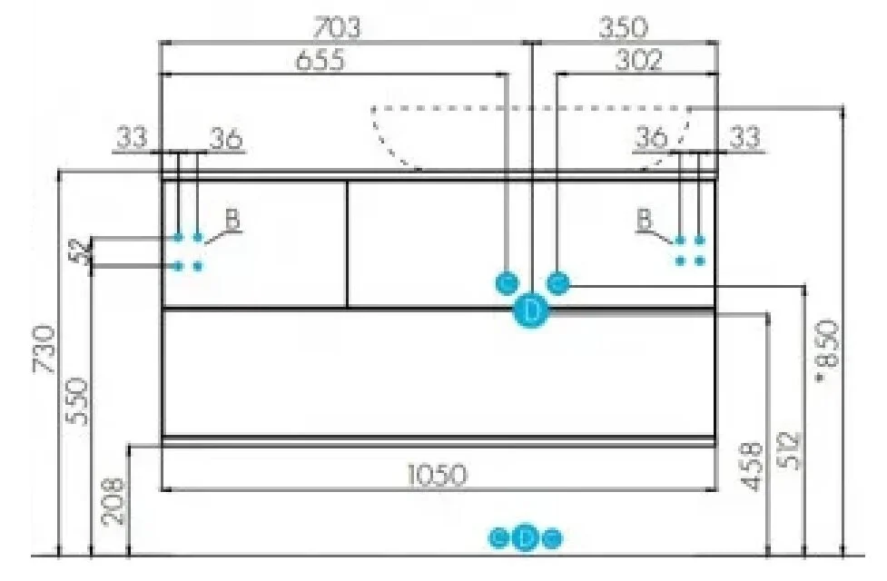 Тумба с раковиной Aquaton Терра 1A2469K2TEKA0/1A73313KLK010 коричневый, черный